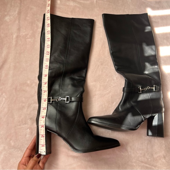 Massimo Dutti Leather High-Heel Boots - Picture 8 of 13
